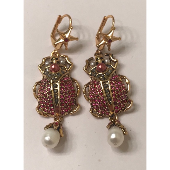 Alexander McQueen Jewelry - Authentic ALEXANDER MCQUEEN Beetle Earrings